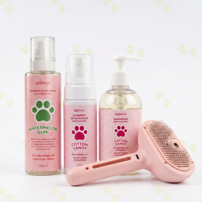 Kit Spa en Casa — 2 Shampoos + Fragancia Limón Verbena 250 ml + Cepillo