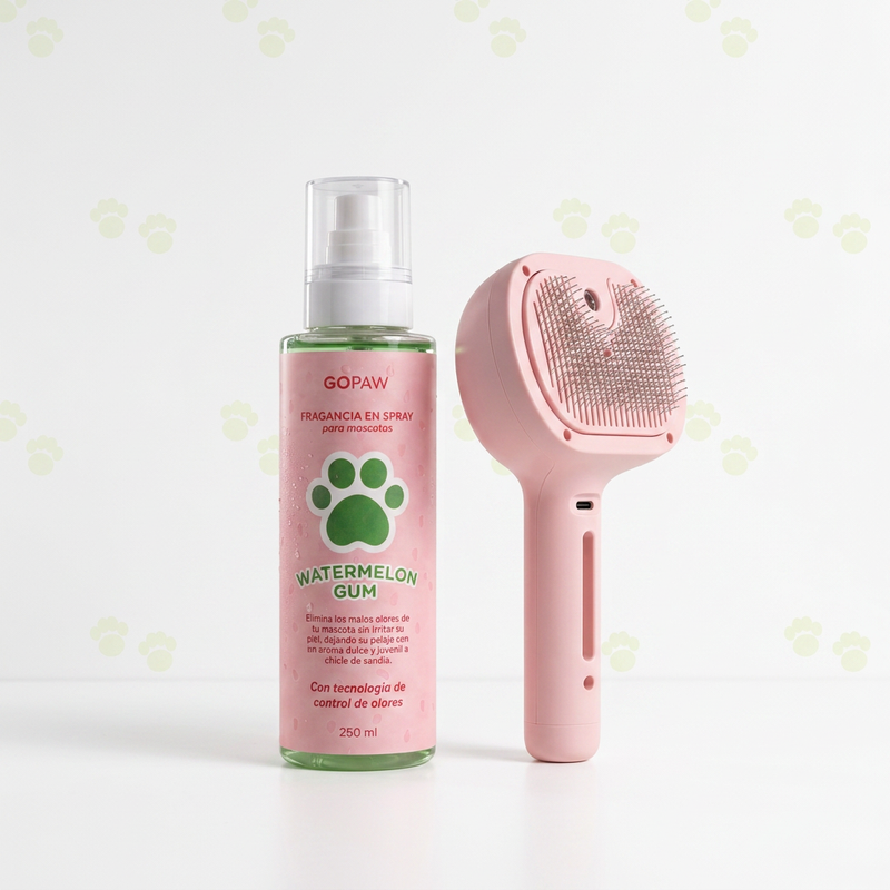 Kit Cepillo + Aroma — Peine Difusor + Fragancia Limón Verbena 250 ml