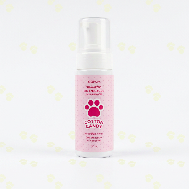 Shampoo sin Enjuague para Mascotas — Cotton Candy · 150 ml
