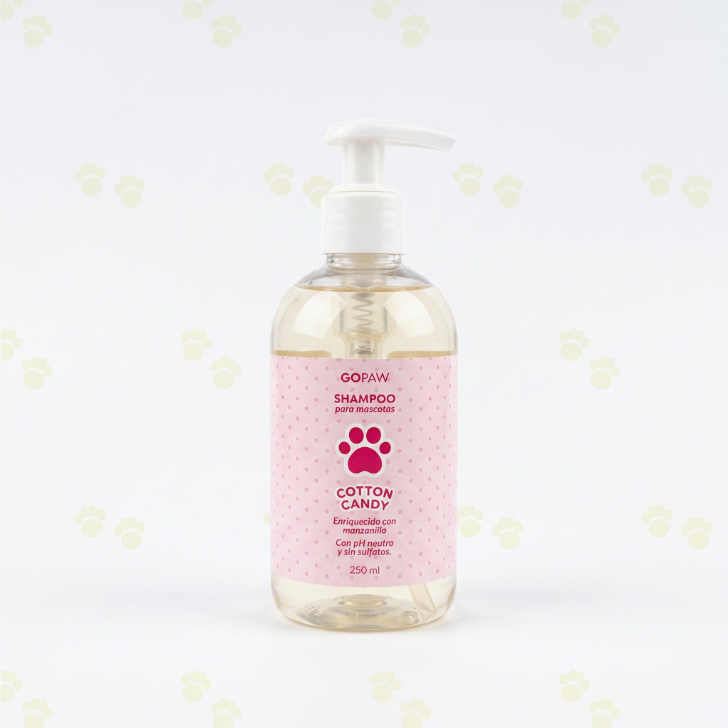 Shampoo sin sulfatos para mascotas Cotton Candy 250 ml Go Paw