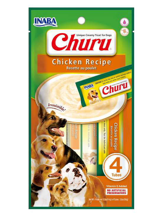 Churu Perro Sabor Pollo 4 Tubos